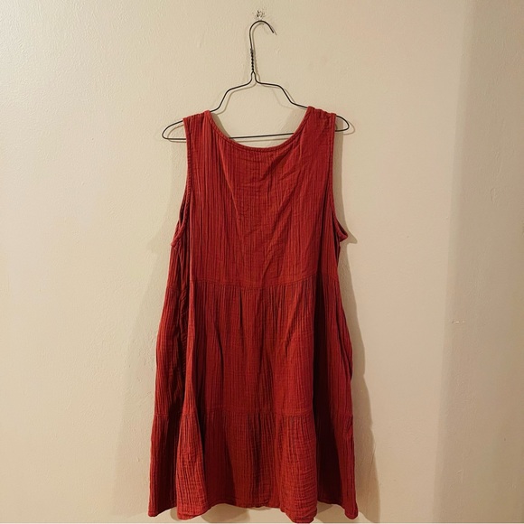 Maurice’s Rust Colored Button Front Dress - Picture 6 of 7